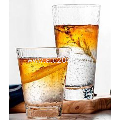 Clear Glass Cup With Gold Rim